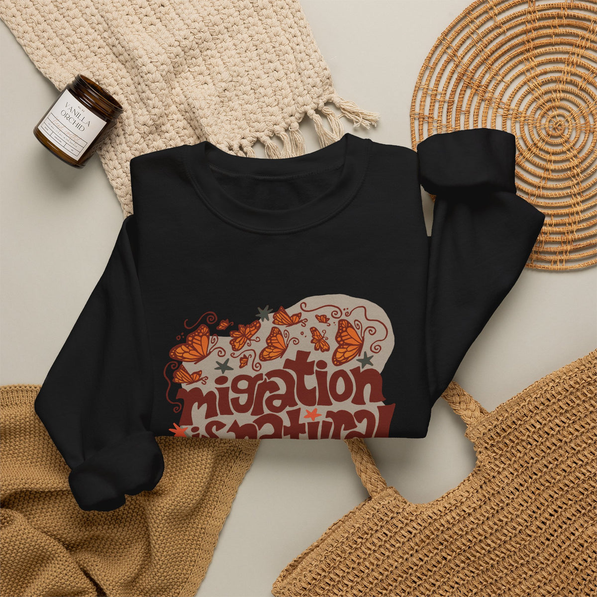 Migration is Natural Crewneck Heavey Sweater