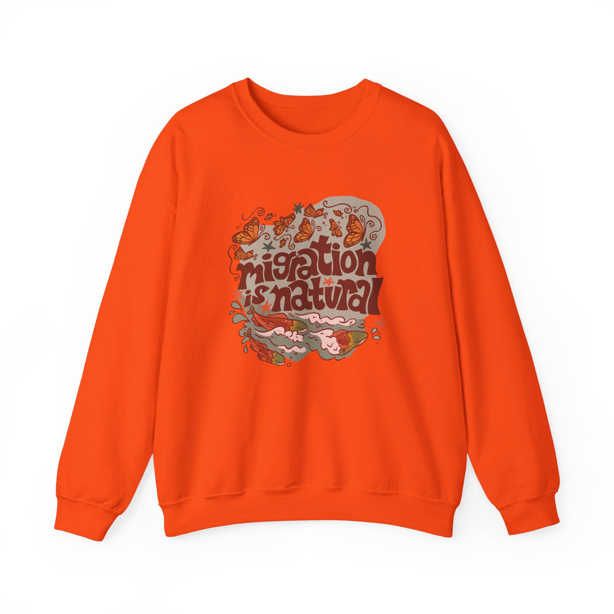 Migration is Natural Crewneck Heavey Sweater