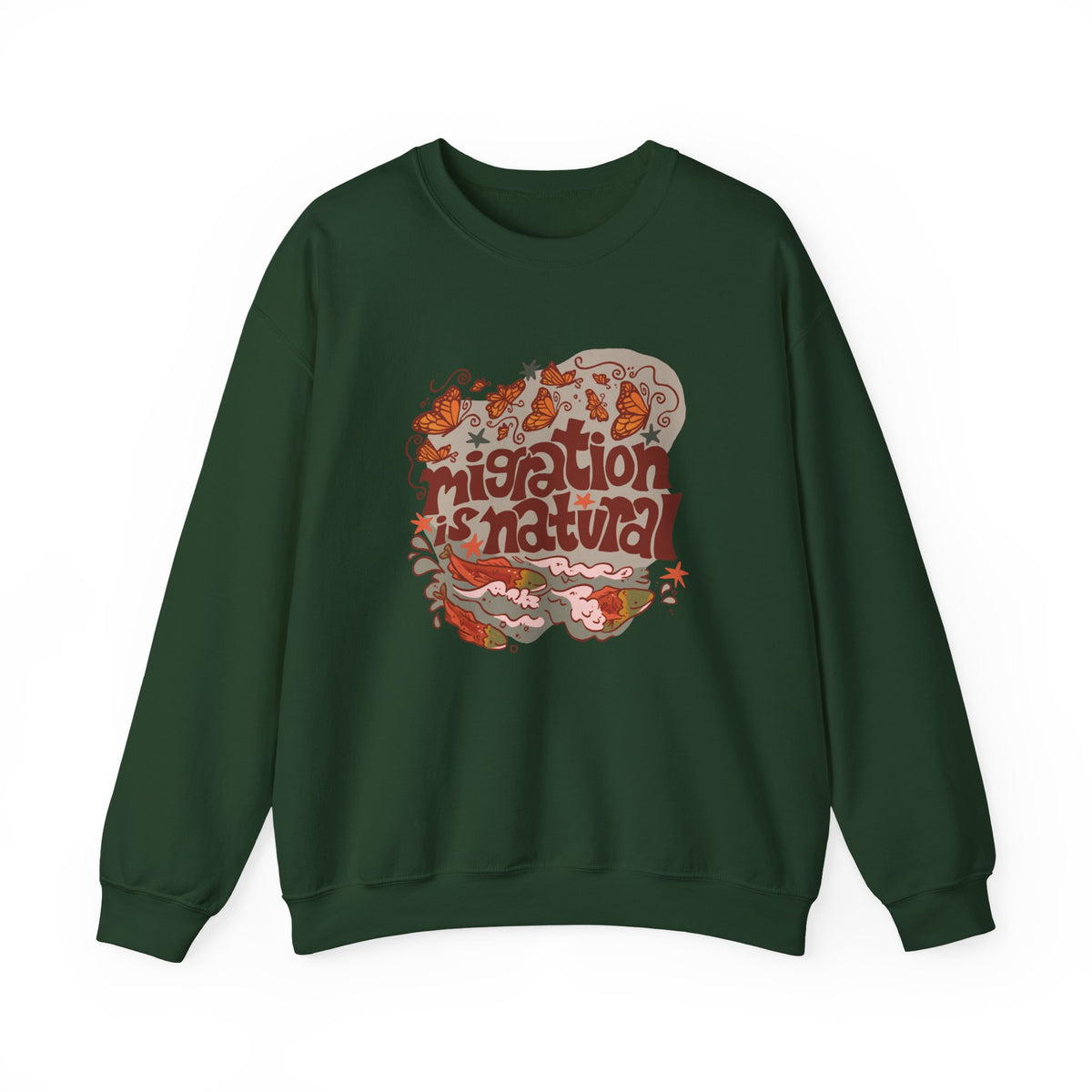 Migration is Natural Crewneck Heavey Sweater