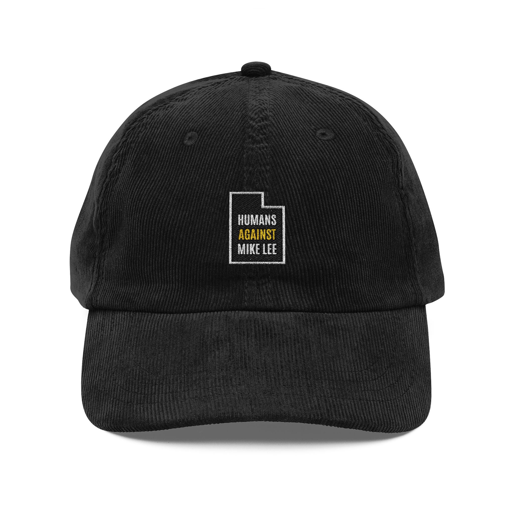 HUMANS AGAINST MIKE LEE VINTAGE CORDUROY CAP HAT