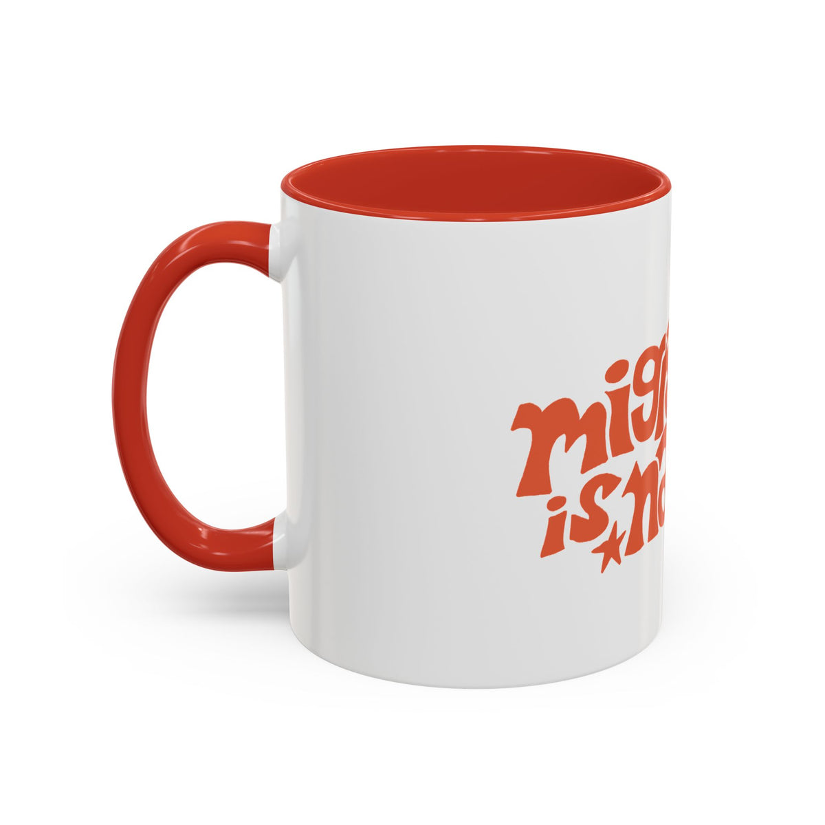 Two-Tone "Migration is Natural" Accent Mug