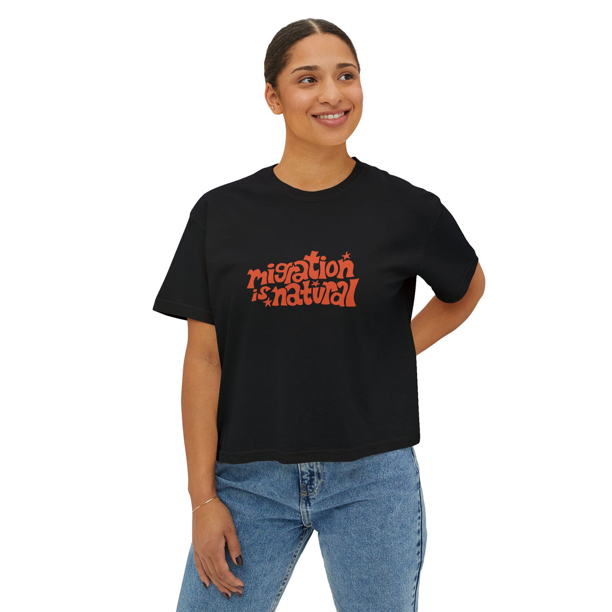 Migration Is Natural Boxy Tee