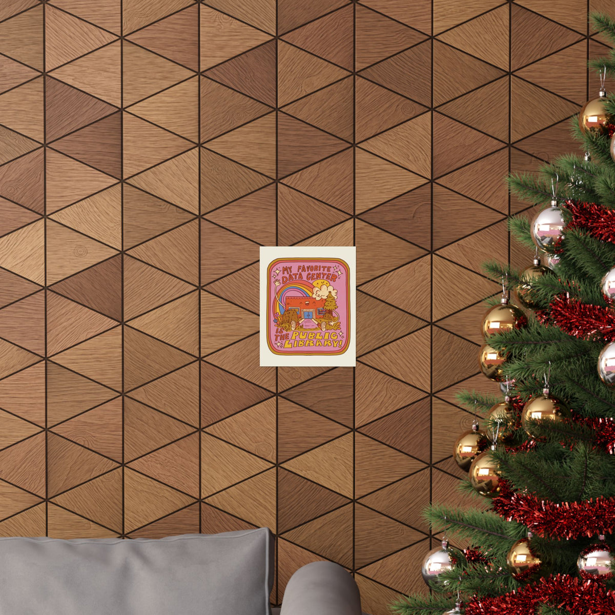 Public Library Matte Vertical Poster