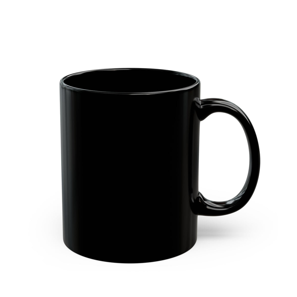 Black Mug with Funny Speech Bubble Design