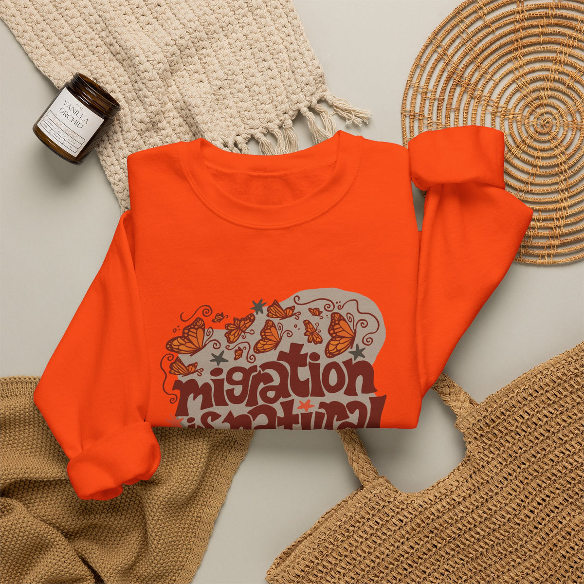Migration is Natural Crewneck Heavey Sweater