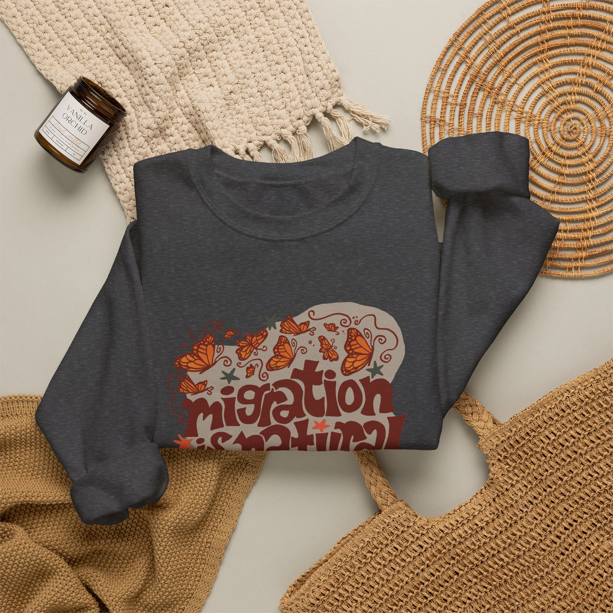 Migration is Natural Crewneck Heavey Sweater