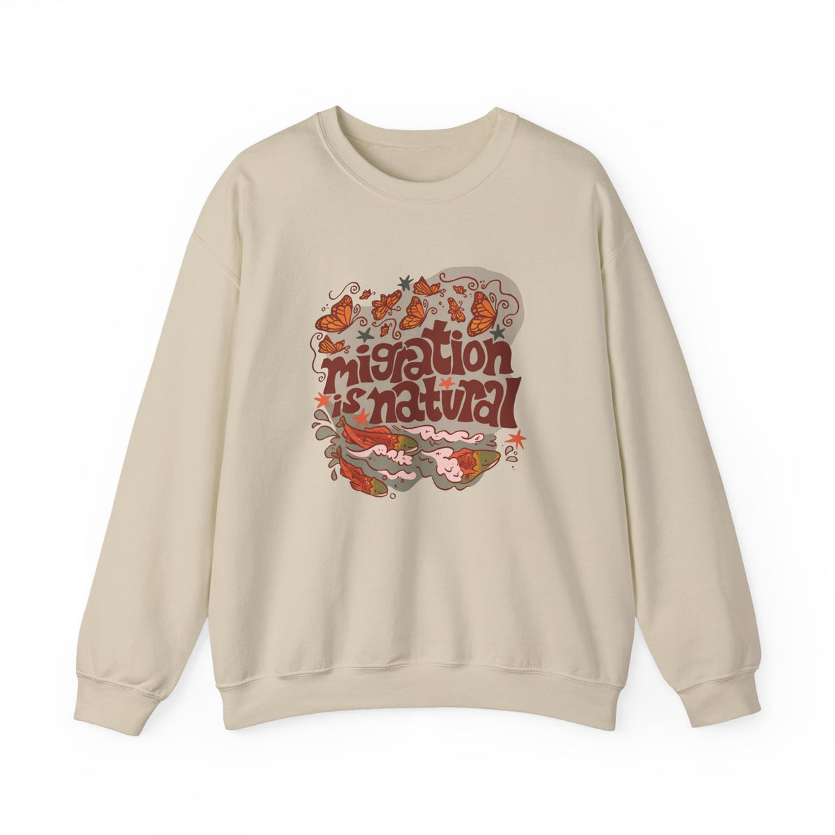 Migration is Natural Crewneck Heavey Sweater