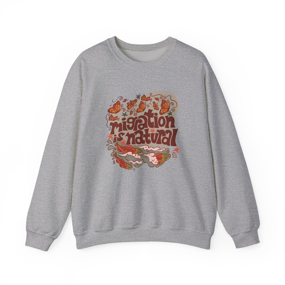 Migration is Natural Crewneck Heavey Sweater