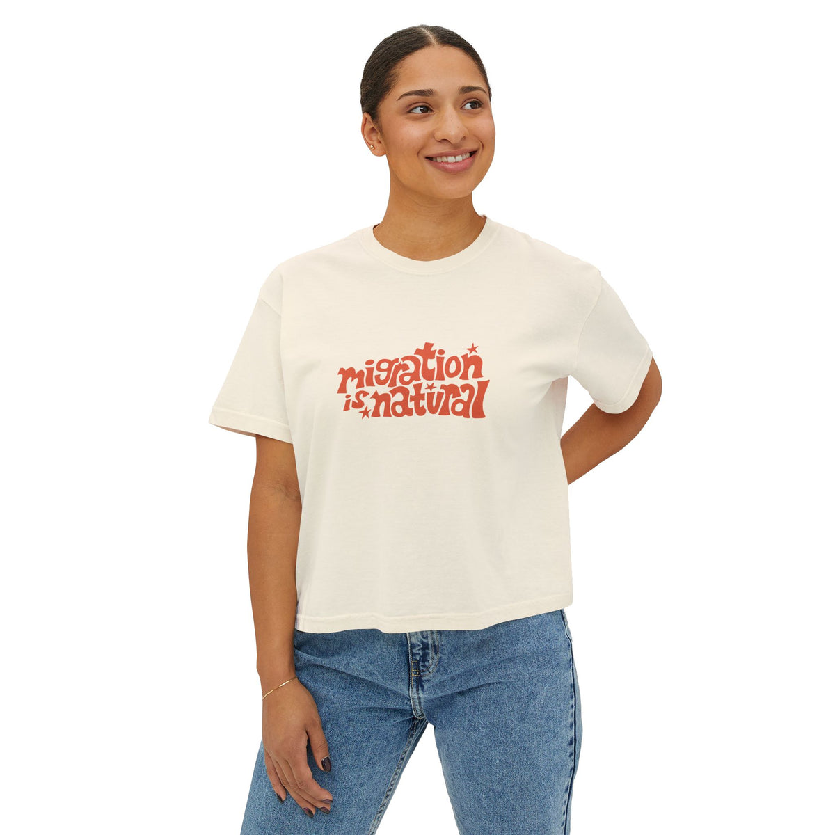 Migration Is Natural Boxy Tee