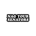 NAG YOUR SENATORS BLACK WHITE STICKER