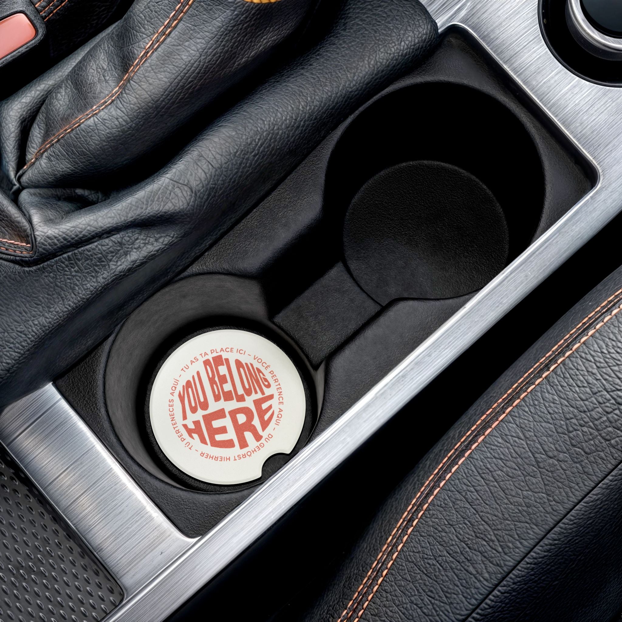 YOU BELONG HERE CAR COASTER