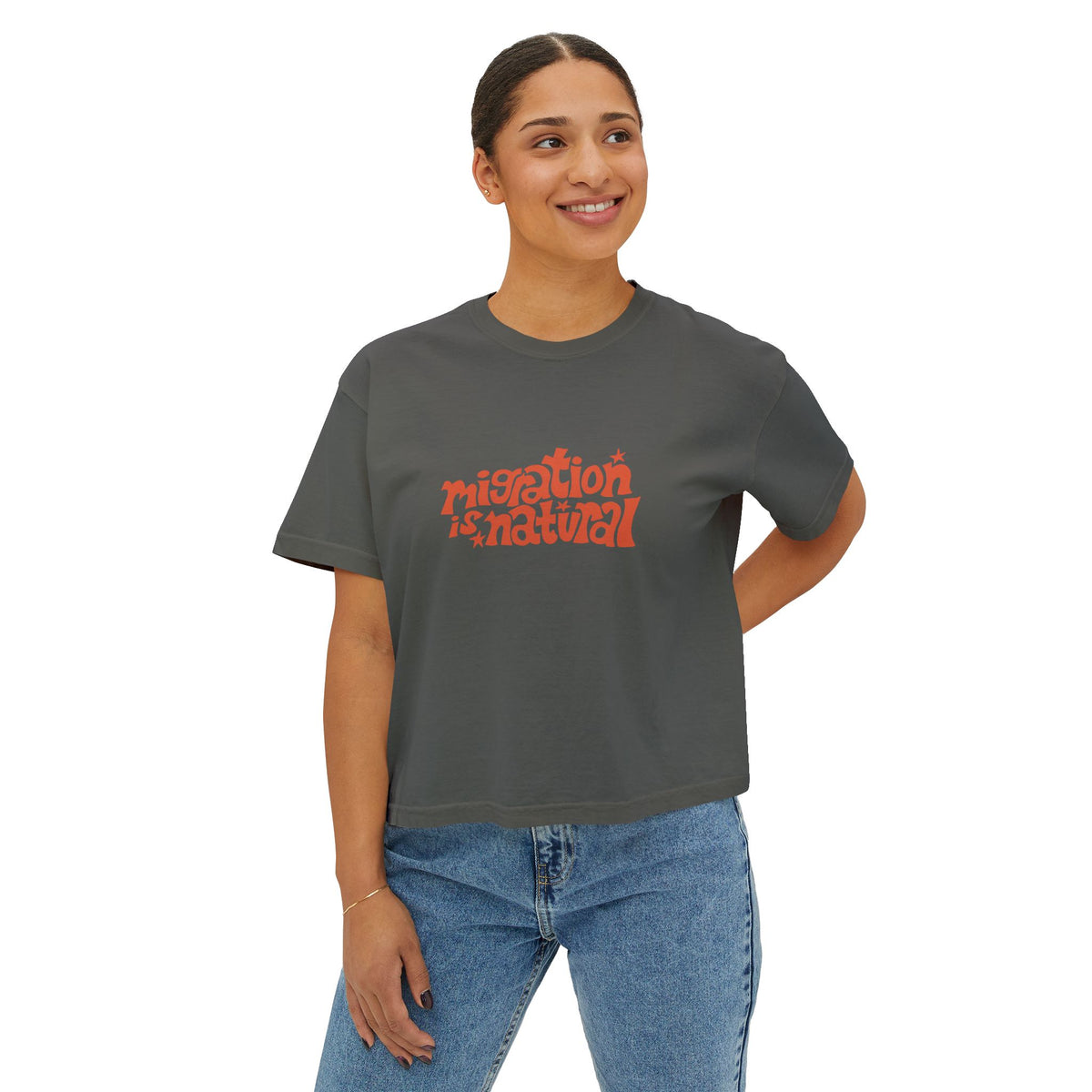 Migration Is Natural Boxy Tee