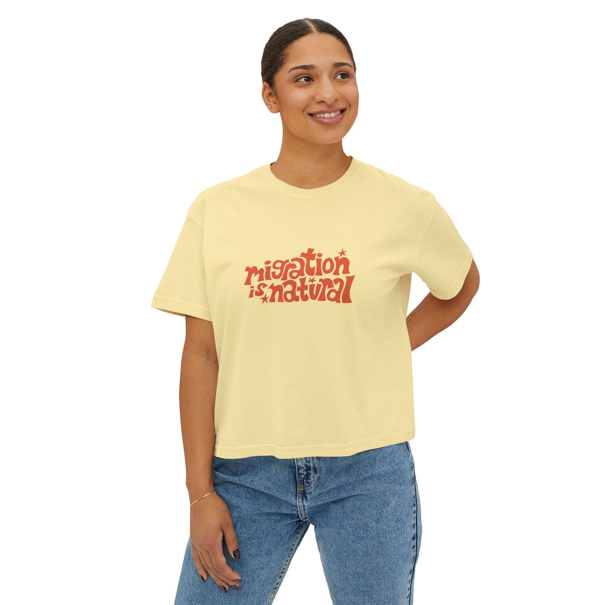 Migration Is Natural Boxy Tee