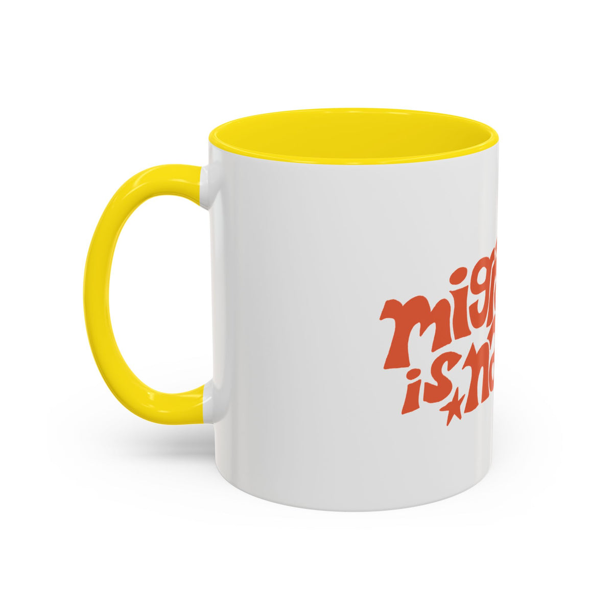 Two-Tone "Migration is Natural" Accent Mug