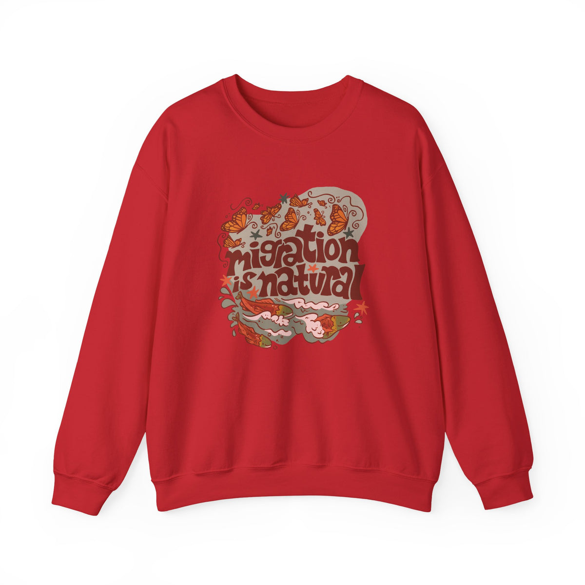 Migration is Natural Crewneck Heavey Sweater