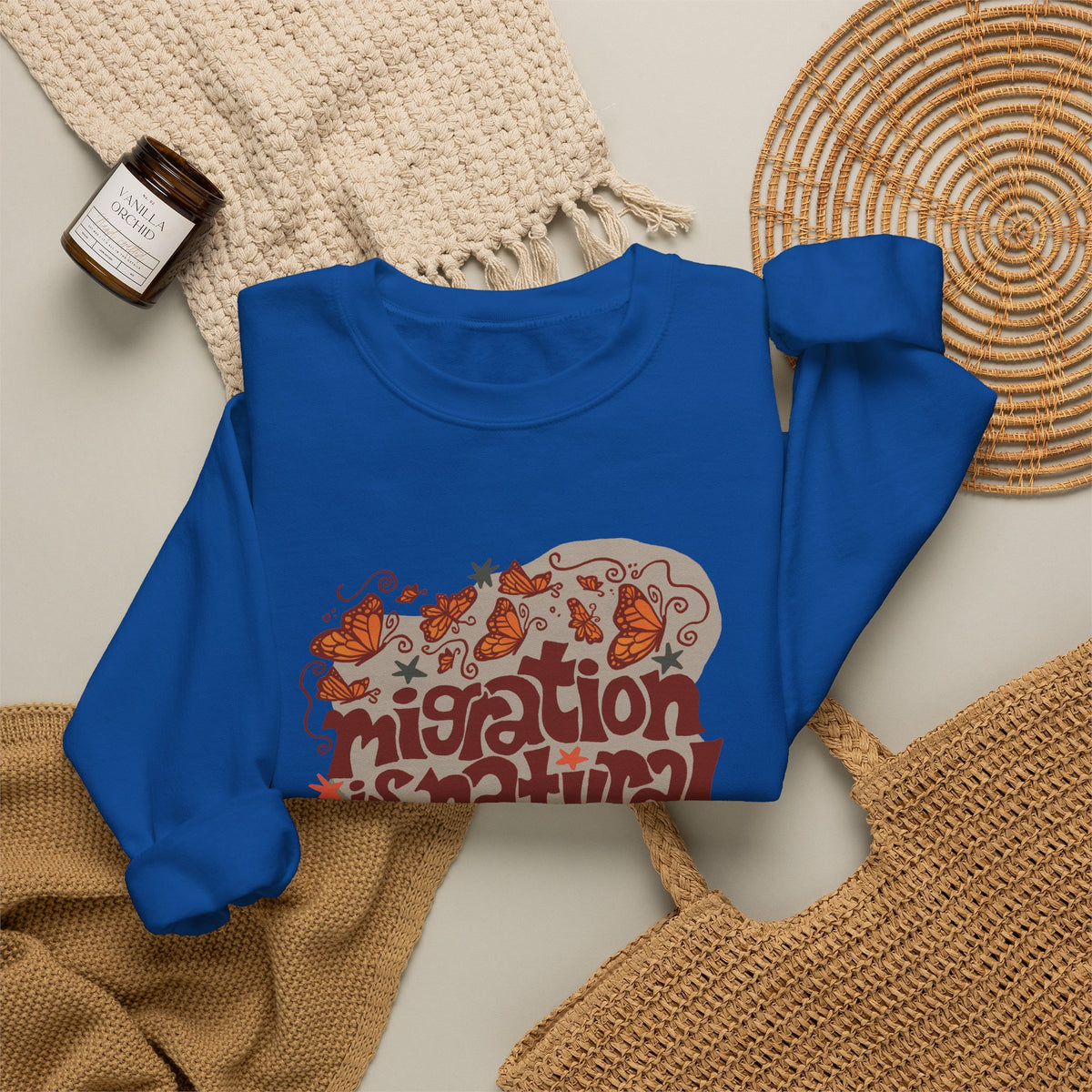 Migration is Natural Crewneck Heavey Sweater