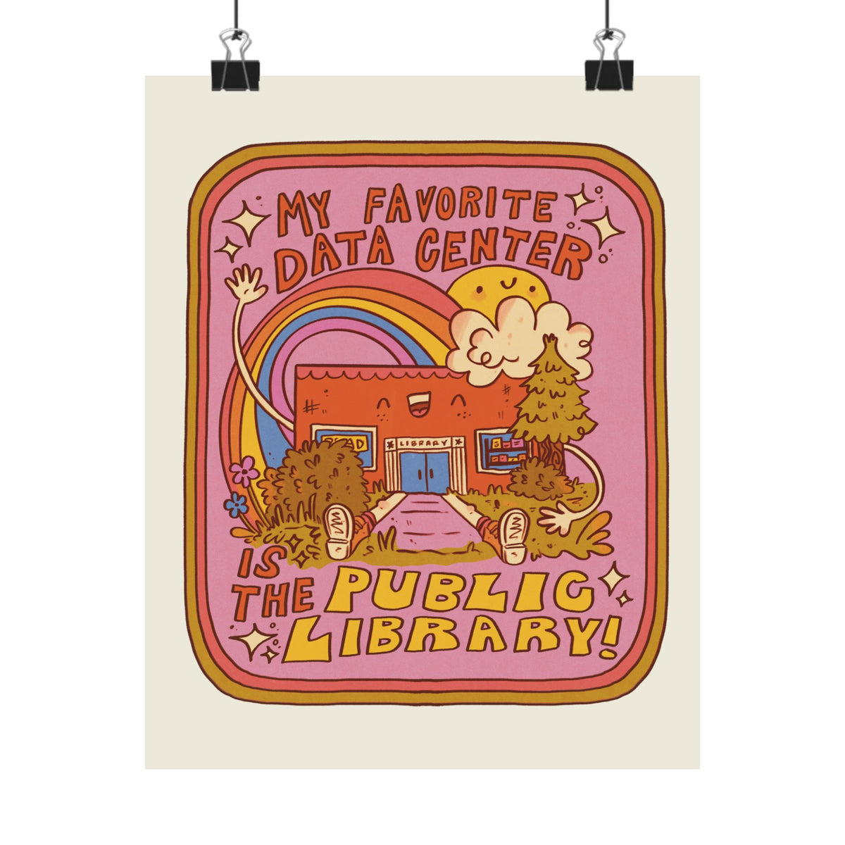 Public Library Matte Vertical Poster