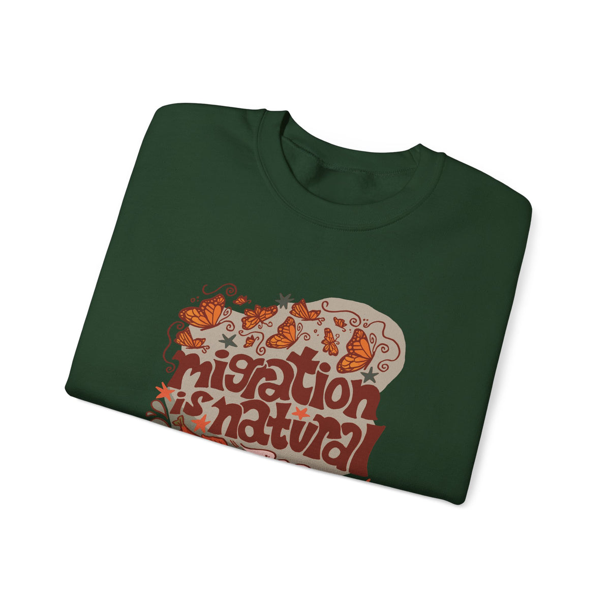 Migration is Natural Crewneck Heavey Sweater