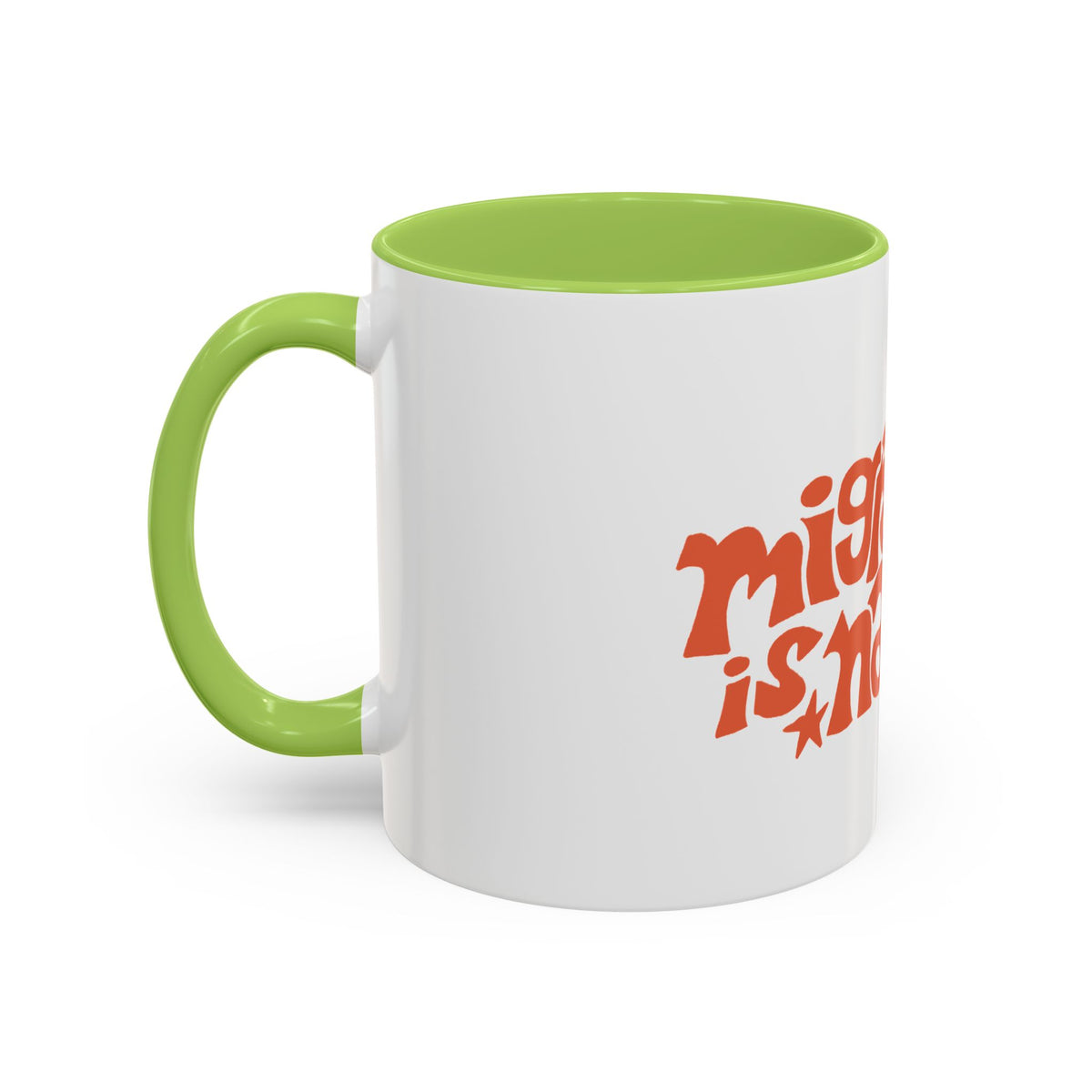 Two-Tone "Migration is Natural" Accent Mug