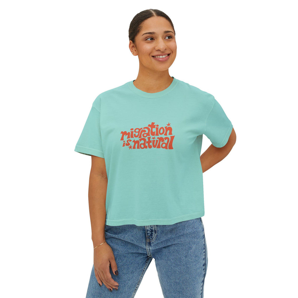 Migration Is Natural Boxy Tee