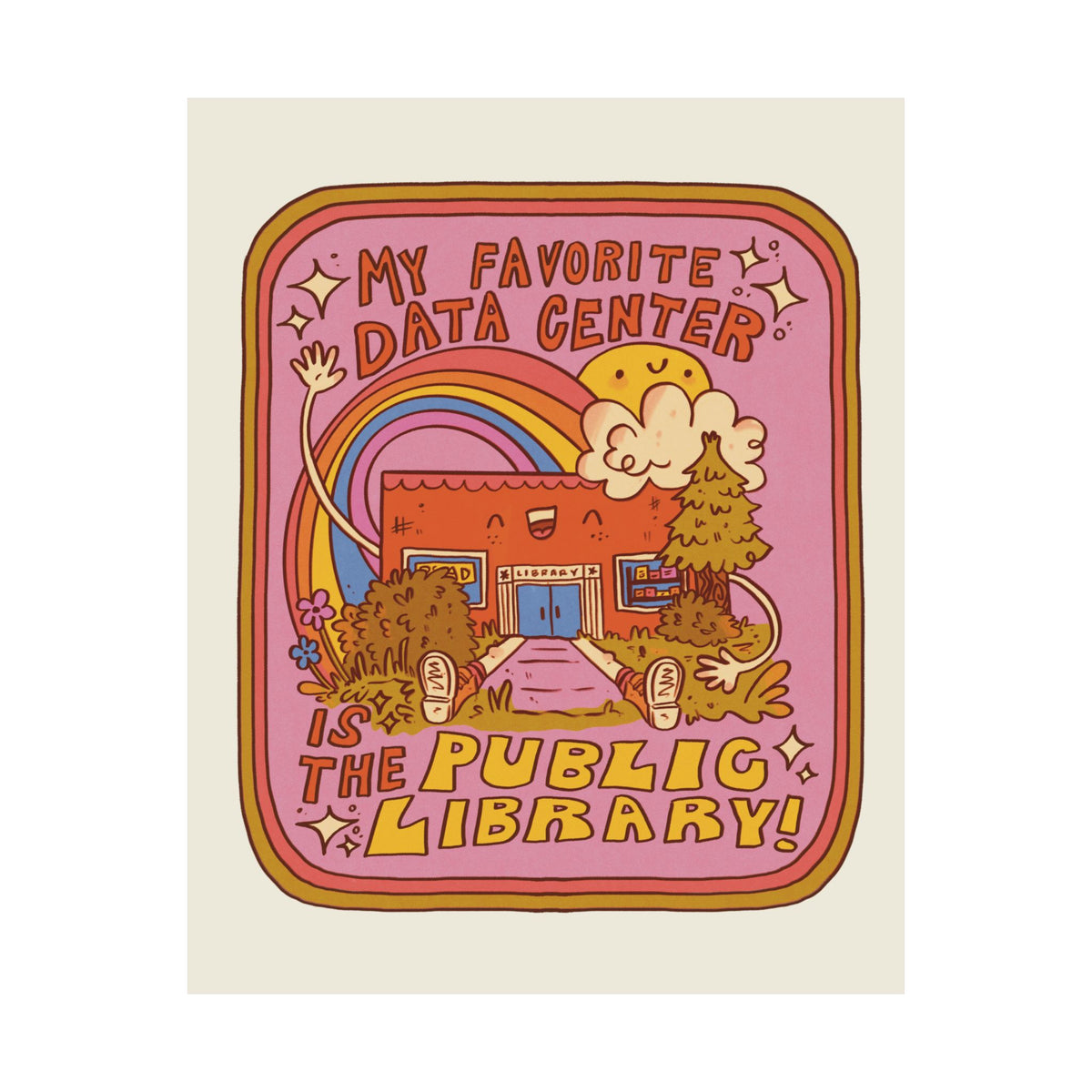 Public Library Matte Vertical Poster