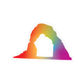 RAINBOW DELICATE ARCH STICKER