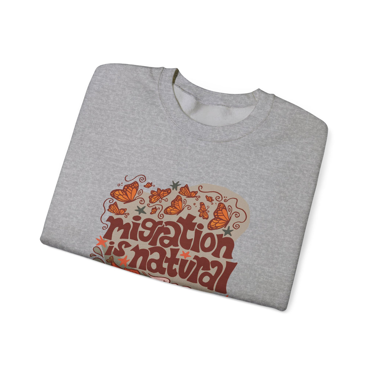 Migration is Natural Crewneck Heavey Sweater