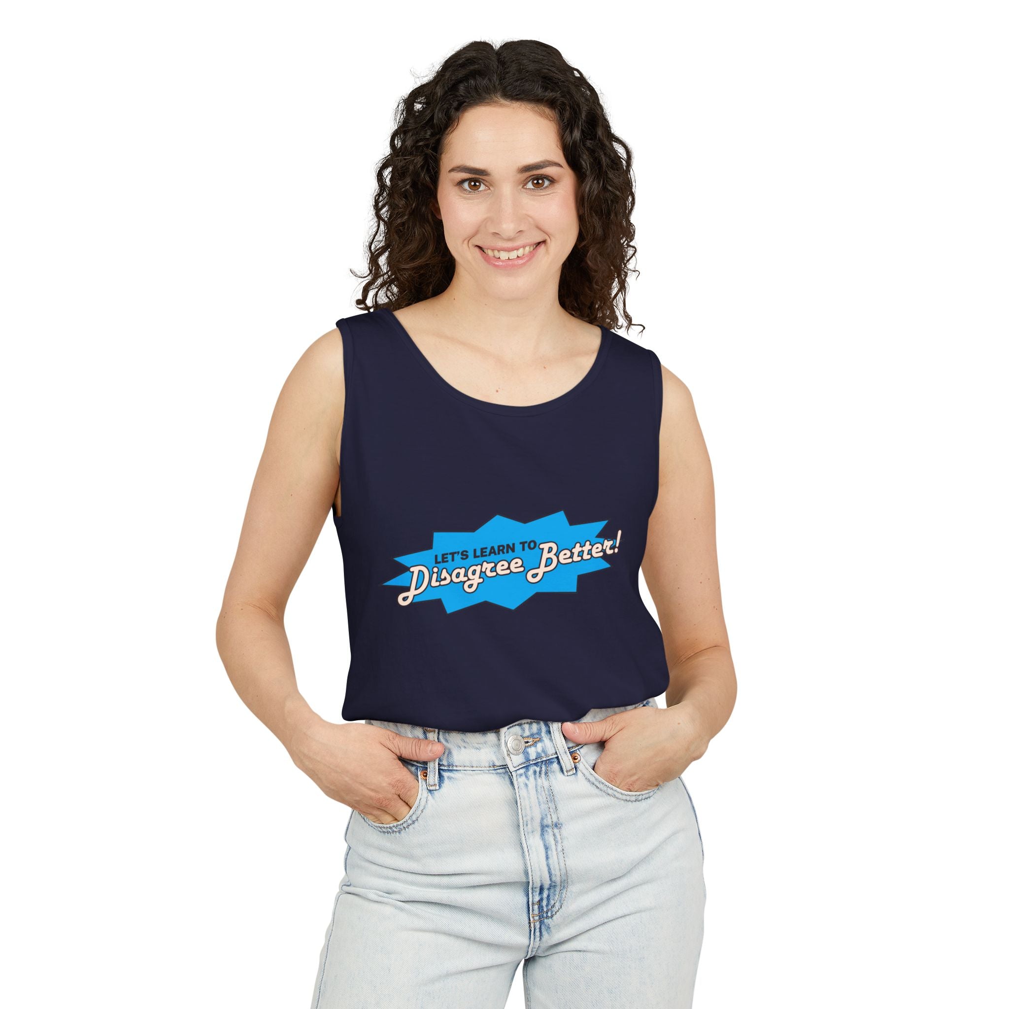 LET'S LEARN TO DISAGREE BETTER TANK TOP