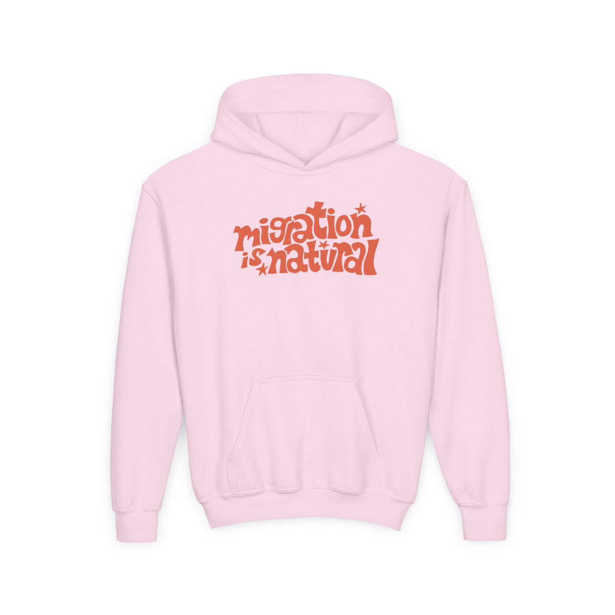 "Migration is Natural" - Youth Heavy Blend Hooded Sweatshirt