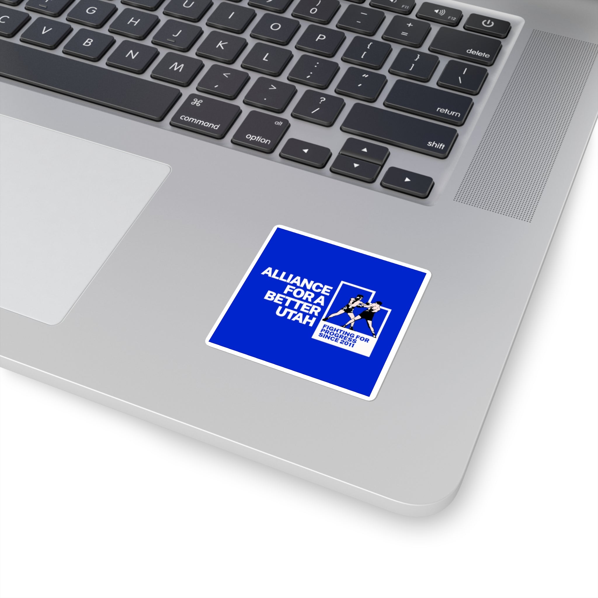 FIGHTING FOR PROGRESS BLUE STICKER