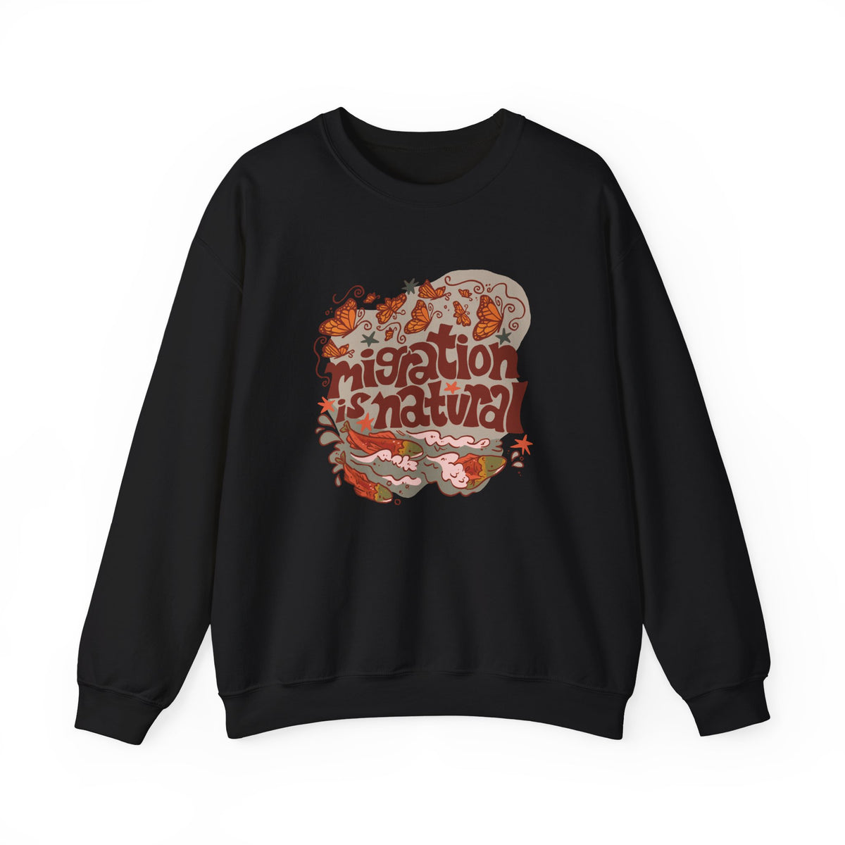 Migration is Natural Crewneck Heavey Sweater