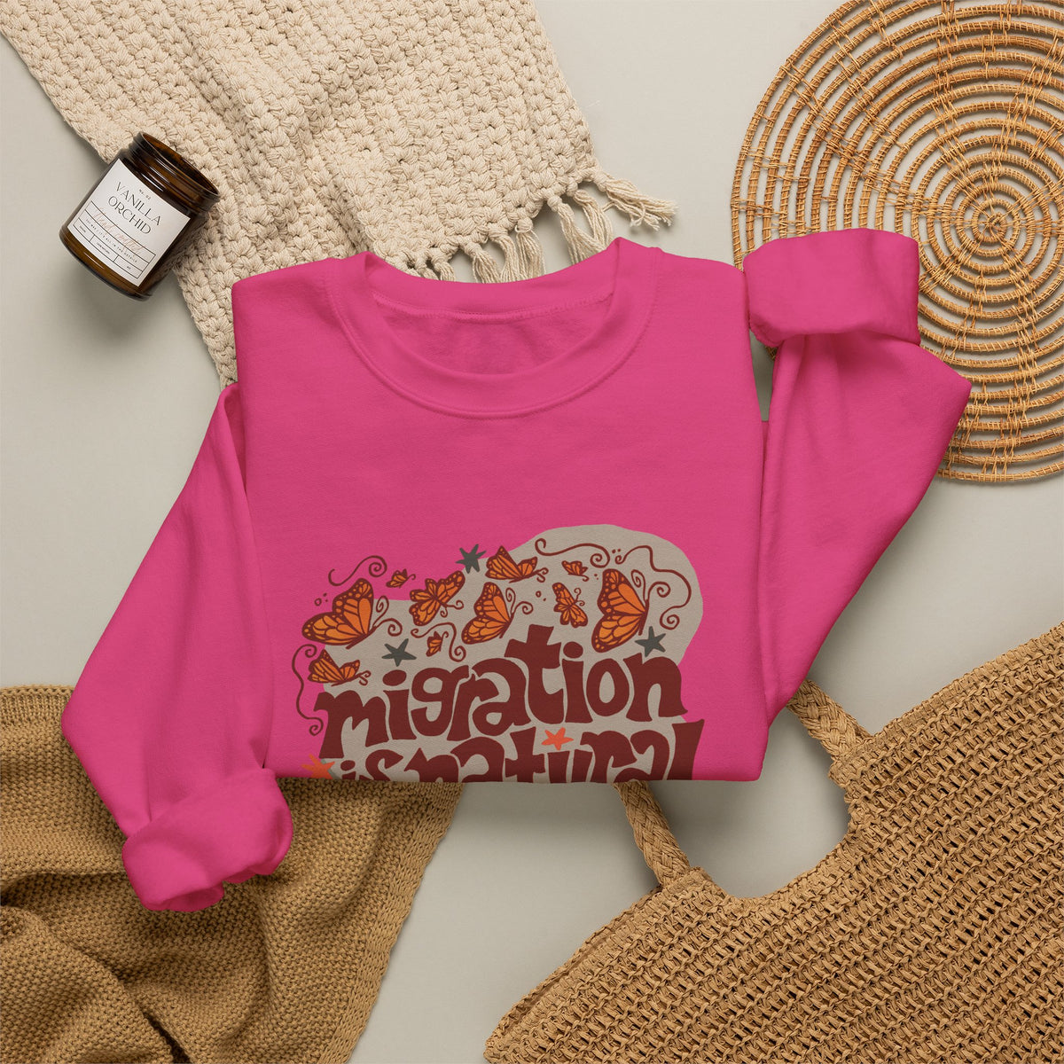 Migration is Natural Crewneck Heavey Sweater
